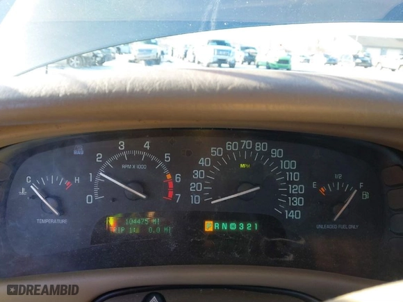 1999 Buick Park Avenue with VIN 1G4CW52KXX4639721, listed as a IAAI auction lot 41329576 with 104475 miles. Bid and sale history available at carsss.com. Image 7.