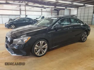2018 Mercedes-Benz CLA 250 with VIN WDDSJ4GB4JN657124, listed as a Copart auction lot 58735945 with 131,036 mi miles and Salvage title. Bid and sale history available at DreamBid. Image 1.