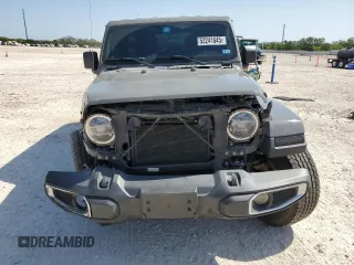 2022 Jeep Wrangler Unlimited Sahara with VIN 1C4HJXEG8NW164969, listed as a Copart auction lot 52241645 with 64,263 mi miles and Salvage title. Bid and sale history available at DreamBid. Image 5.