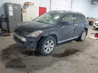 2006 Nissan Murano SL with VIN JN8AZ08W36W514065, listed as a IAAI auction lot 41335177 with 169,662 mi miles and . Bid and sale history available at DreamBid. Image 2.