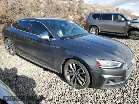 2018 Audi S5 Sportback Prestige z VIN WAUC4CF52JA103855, wystawiony jako Copart lot #48995135 z przebiegiem 78 106 mil mil oraz Szkoda całkowita • Salvage title. Historia ofert i sprzedaży dostępna na DreamBid. Obrazek 4.