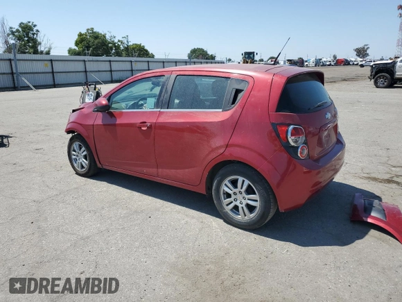 2012 Chevrolet Sonic LT with VIN 1G1JC6SH9C4133623, listed as a Copart auction lot 60065525 with 141,930 mi miles and Salvage title. Bid and sale history available at DreamBid. Image 2.