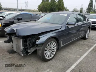 2016 BMW 7 Series 740i with VIN WBA7E2C52GG504213, listed as a Copart auction lot 53120313 with 55,933 mi miles. Bid and sale history available at carsss.com. Image 1.