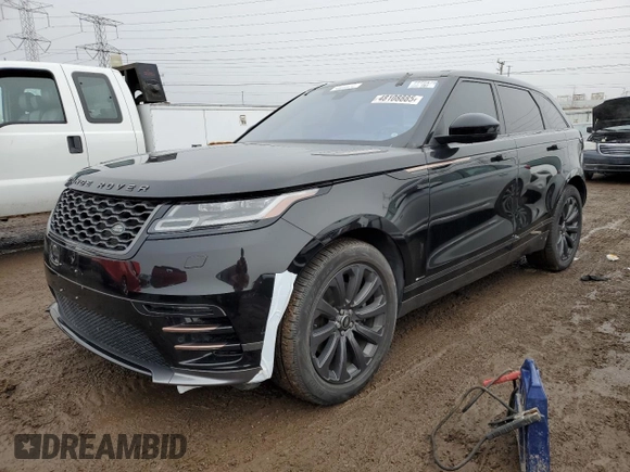 2018 Land Rover Range Rover Velar R-Dynamic SE z VIN SALYL2RV5JA708396, wystawiony jako Copart lot #48108885 z przebiegiem 48 593 mil mil oraz Szkoda całkowita • Salvage title. Historia ofert i sprzedaży dostępna na DreamBid. Obrazek 1.