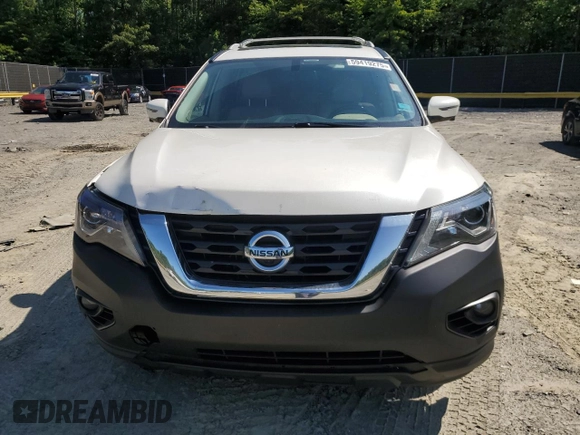 2017 Nissan Pathfinder SV z VIN 5N1DR2MM6HC684445, wystawiony jako Copart lot #59419275 z przebiegiem 104 627 mil mil oraz Czysty tytuł • Clean title. Historia ofert i sprzedaży dostępna na DreamBid. Obrazek 5.