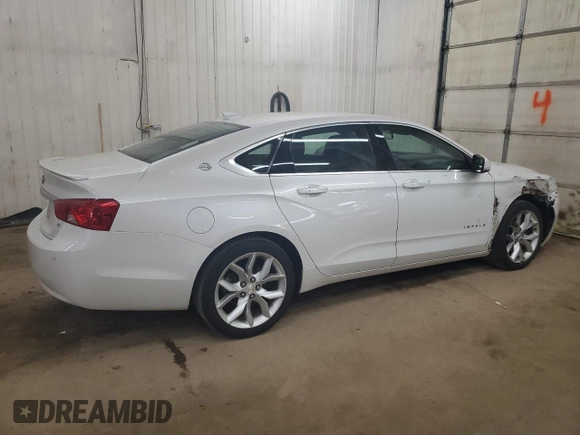 2015 Chevrolet Impala LT with VIN 1G1125S38FU137345, listed as a Copart auction lot 55226425 with 168,257 mi miles and Salvage Title. Bid and sale history available at DreamBid. Image 3.