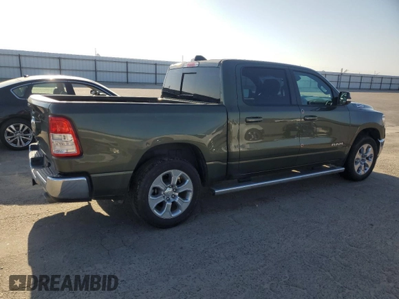 2021 Ram 1500 Big Horn z VIN 1C6RREFM8MN630286, wystawiony jako Copart lot #52309255 z przebiegiem 101 138 mil mil oraz Szkoda całkowita • Salvage title. Historia ofert i sprzedaży dostępna na DreamBid. Obrazek 3.