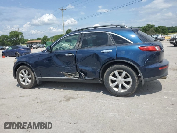 2005 Infiniti FX with VIN JNRAS08W85X207662, listed as a Copart auction lot 59736235 with 231,061 mi miles and Clean title. Bid and sale history available at DreamBid. Image 2.