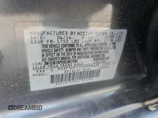 2016 Nissan Versa SV z VIN 3N1CN7AP2GL907254, wystawiony jako Copart lot #58589295 z przebiegiem 91 951 mil mil oraz Czysty tytuł • Clean title. Historia ofert i sprzedaży dostępna na DreamBid. Obrazek 13.