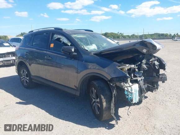 2018 Toyota RAV4 LE with VIN JTMZFREV7JJ207270, listed as a IAAI auction lot 41853828 with 89,179 mi miles. Bid and sale history available at carsss.com. Image 1.