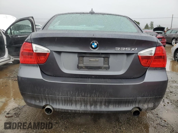 2007 BMW 3 Series 335xi with VIN WBAVD53527A007872, listed as a Copart auction lot 85531504 with 113,704 mi miles and Clean Title. Bid and sale history available at carsss.com. Image 6.