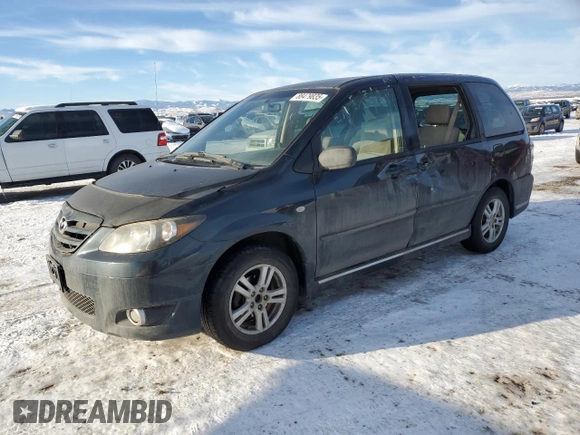 2004 Mazda MPV LX with VIN JM3LW28A640524691, listed as a Copart auction lot 88479835 with 188,413 mi miles and Clean Title. Bid and sale history available at carsss.com. Image 1.
