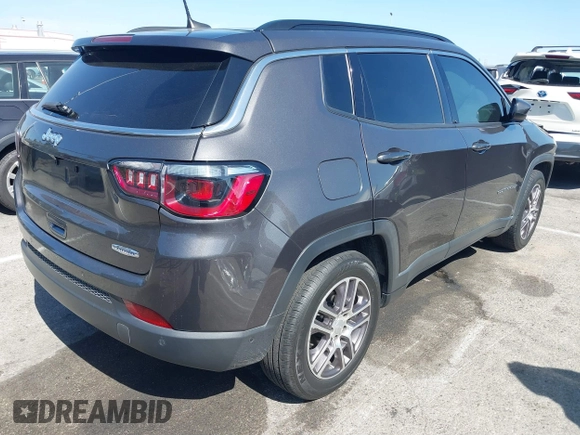 2020 Jeep Compass Latitude with VIN 3C4NJCBB9LT252792, listed as a IAAI auction lot 41714320 with 53,018 mi miles and . Bid and sale history available at DreamBid. Image 4.