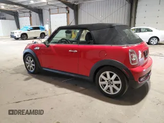 2013 MINI Convertible S with VIN WMWZP3C51DT551227, listed as a Copart auction lot 55432645 with 23,995 mi miles and Salvage Title. Bid and sale history available at DreamBid. Image 2.