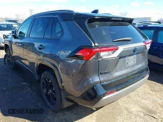 2024 Toyota RAV4 Hybrid XSE with VIN 4T3E6RFV7RU147226, listed as a IAAI auction lot 41858238 with 26,549 mi miles. Bid and sale history available at carsss.com. Image 3.