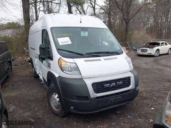 2021 Ram ProMaster Cargo Van with VIN 3C6MRVJG0ME510482, listed as a IAAI auction lot 42048205 with 10,010 mi miles. Bid and sale history available at carsss.com. Image 12.