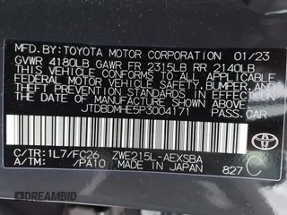 2023 Toyota Corolla Hybrid LE with VIN JTDBDMHE5P3004171, listed as a IAAI auction lot 41623308 with 32,579 mi miles. Bid and sale history available at carsss.com. Image 9.