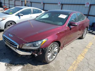 2015 Hyundai Genesis 3.8L with VIN KMHGN4JE3FU039163, listed as a IAAI auction lot 42050617 with 134,183 mi miles and . Bid and sale history available at DreamBid. Image 2.