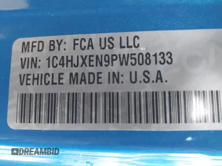 2023 Jeep Wrangler High Altitude с VIN 1C4HJXEN9PW508133, выставлен на аукционе IAAI как лот 42287028 с пробегом 15 862 миль миль и . История ставок и продаж доступна на DreamBid. Изображение 9.
