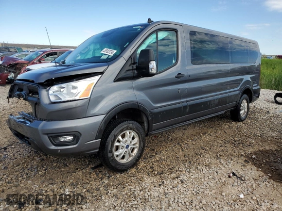 2021 Ford Transit Passenger XL with VIN 1FBAX2YG4MKA66160, listed as a Copart auction lot 55183734 with 49,732 mi miles and Non repairable. Bid and sale history available at DreamBid. Image 1.