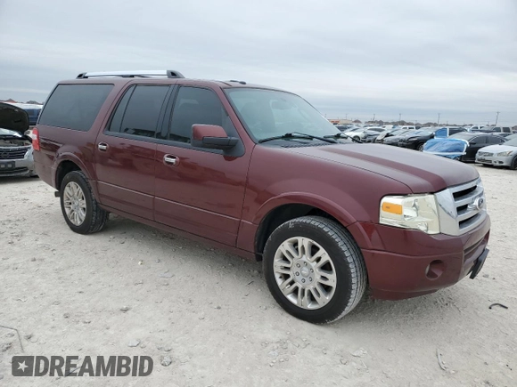 2013 Ford Expedition Max Limited with VIN 1FMJK1K51DEF11640, listed as a Copart auction lot 46086005 with 265,981 mi miles and Clean title. Bid and sale history available at DreamBid. Image 4.