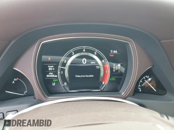 2019 Lexus LS 500 with VIN JTHB51FF4K5007906, listed as a Copart auction lot 78994754 with 30,488 mi miles and Non repairable. Bid and sale history available at DreamBid. Image 9.