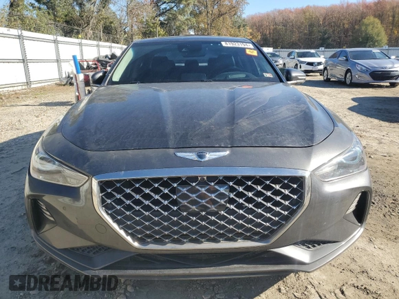 2019 Genesis G70 Advanced with VIN KMTG44LA5KU015394, listed as a Copart auction lot 81923194 with 128,676 mi miles and Salvage Title. Bid and sale history available at DreamBid. Image 5.
