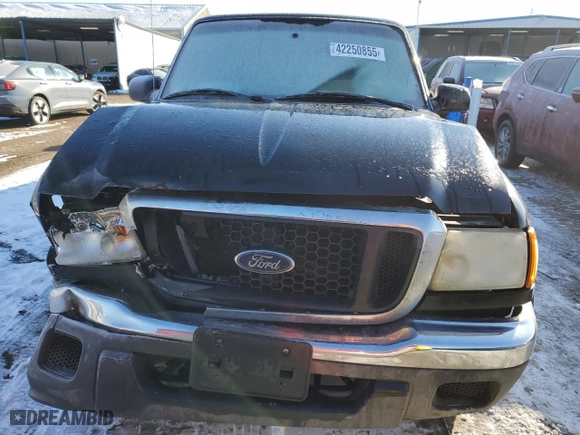 2004 Ford Ranger XL Fleet with VIN 1FTZR15E84PB38261, listed as a Copart auction lot 42250855 with 72,650 mi miles and Salvage Title. Bid and sale history available at carsss.com. Image 5.