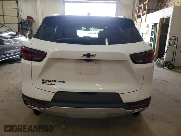 2023 Chevrolet Blazer LT with VIN 3GNKBJR41PS134864, listed as a Copart auction lot 53294545 with 43,376 mi miles and Salvage title. Bid and sale history available at DreamBid. Image 6.
