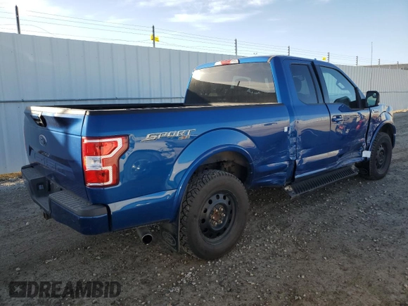 2018 Ford F-150 XL with VIN 1FTEX1EP6JKE53624, listed as a Copart auction lot 55498145 with 92,438 mi miles and Salvage Title. Bid and sale history available at DreamBid. Image 3.