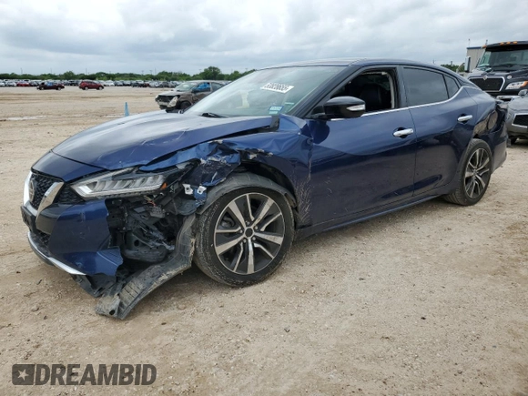 2020 Nissan Maxima SV with VIN 1N4AA6CV5LC360840, listed as a Copart auction lot 53828655 with 48,667 mi miles and Clean Title. Bid and sale history available at carsss.com. Image 1.