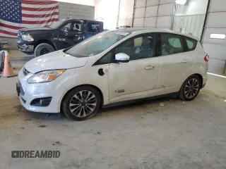2017 Ford C-Max Energi Titanium with VIN 1FADP5FU5HL107422, listed as a Copart auction lot 66860454 with 140,300 mi miles and Salvage Title. Bid and sale history available at carsss.com. Image 1.