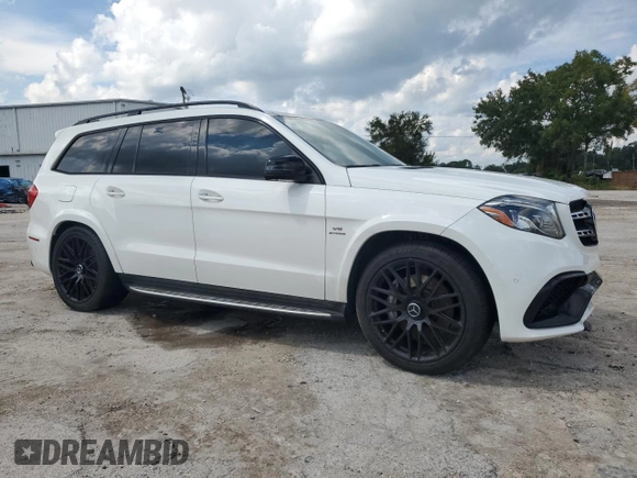 2017 Mercedes-Benz GLS with VIN 4JGDF7FE9HA871556, listed as a Copart auction lot 74017774 with 0 mi miles and Salvage Title. Bid and sale history available at carsss.com. Image 4.