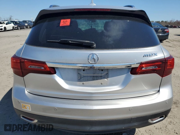 2014 Acura MDX Advance with VIN 5FRYD4H87EB036932, listed as a Copart auction lot 48427385 with Not Provided miles and Salvage Title. Bid and sale history available at DreamBid. Image 6.