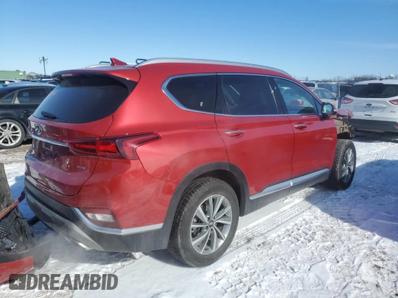 2019 Hyundai Santa Fe Limited with VIN 5NMS5CAD5KH075504, listed as a Copart auction lot 45567185 with 84,029 mi miles and Salvage Title. Bid and sale history available at carsss.com. Image 3.