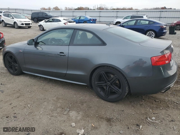 2015 Audi S5 Premium Plus with VIN WAUCGAFR5FA003688, listed as a Copart auction lot 80441484 with 123,313 mi miles and Salvage Title. Bid and sale history available at carsss.com. Image 2.