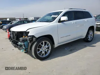 2015 Jeep Grand Cherokee Summit with VIN 1C4RJEJG9FC755474, listed as a Copart auction lot 44393085 with 56,163 mi miles and Salvage title. Bid and sale history available at DreamBid. Image 1.