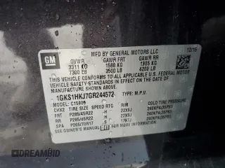 2016 GMC Yukon XL Denali with VIN 1GKS1HKJ7GR244572, listed as a Copart auction lot 46088825 with 173,650 mi miles and Salvage Title. Bid and sale history available at carsss.com. Image 14.