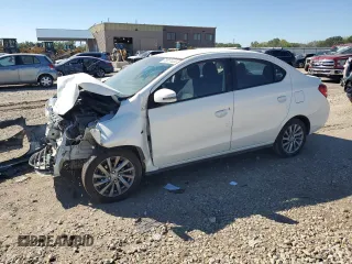 2019 Mitsubishi Mirage G4 SE with VIN ML32F4FJ0KHF04346, listed as a Copart auction lot 73011444 with 72,027 mi miles and Salvage Title. Bid and sale history available at carsss.com. Image 1.
