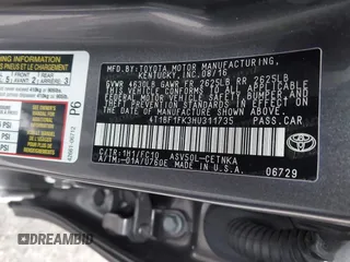2017 Toyota Camry XLE z VIN 4T1BF1FK3HU311735, wystawiony jako IAAI lot #41848571 z przebiegiem 59 512 mil mil oraz . Historia ofert i sprzedaży dostępna na DreamBid. Obrazek 9.