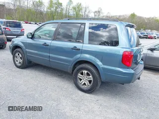 2005 Honda Pilot EX-L z VIN 2HKYF18785H542479, wystawiony jako IAAI lot #42040202 z przebiegiem 345 167 mil mil oraz . Historia ofert i sprzedaży dostępna na DreamBid. Obrazek 3.