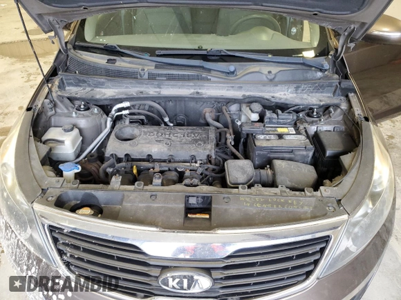 2011 Kia Sportage LX with VIN KNDPB3A23B7088157, listed as a Copart auction lot 55334385 with 163,716 mi miles and Non Repairable. Bid and sale history available at carsss.com. Image 12.