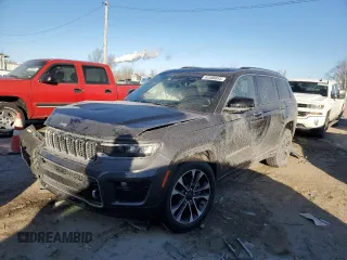 2021 Jeep Grand Cherokee Overland with VIN 1C4RJKDG3M8180573, listed as a Copart auction lot 42588835 with 78,596 mi miles and Salvage title. Bid and sale history available at DreamBid. Image 1.