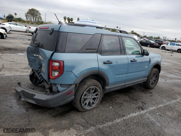2021 Ford Bronco Sport Big Bend with VIN 3FMCR9B69MRB20633, listed as a Copart auction lot 48699295 with 46,724 mi miles and Salvage Title. Bid and sale history available at carsss.com. Image 3.