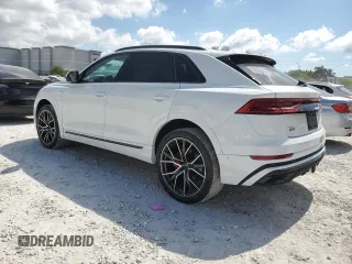 2019 Audi Q8 Prestige z VIN WA1FVAF10KD039615, wystawiony jako Copart lot #55595305 z przebiegiem 67 324 mil mil oraz Szkoda całkowita • Salvage title. Historia ofert i sprzedaży dostępna na DreamBid. Obrazek 2.