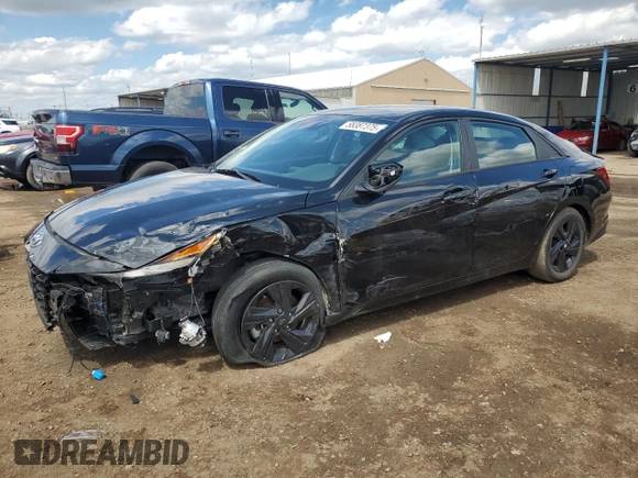 2023 Hyundai Elantra SEL with VIN KMHLM4AG3PU372242, listed as a Copart auction lot 58387375 with 13,746 mi miles and Salvage title. Bid and sale history available at DreamBid. Image 1.