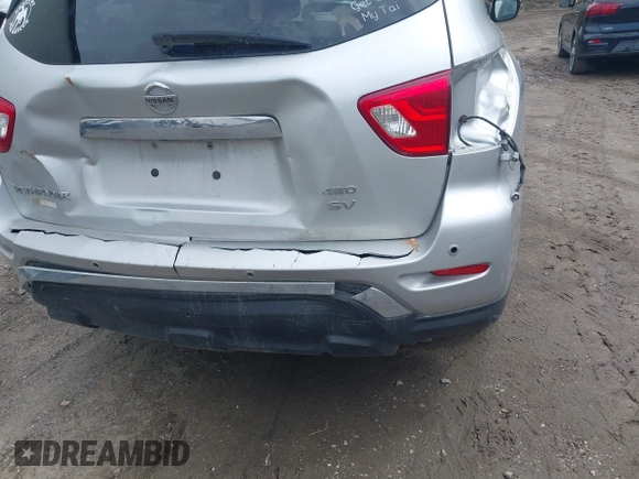 2019 Nissan Pathfinder S with VIN 5N1DR2MMXKC639984, listed as a IAAI auction lot 42173450 with 110,777 mi miles and . Bid and sale history available at DreamBid. Image 6.