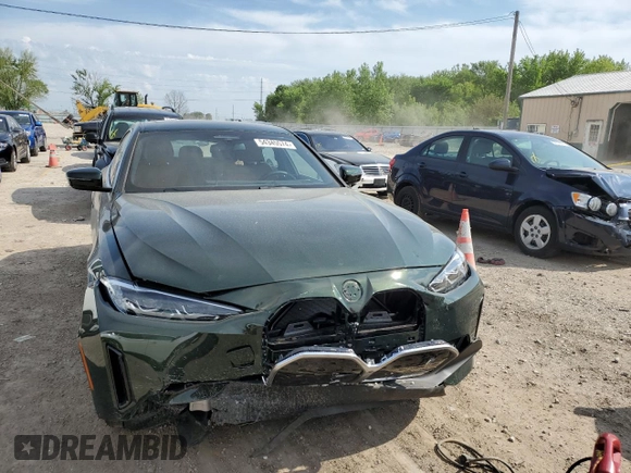 2024 BMW i4 xDrive40 with VIN WBY83FB09RFS98101, listed as a Copart auction lot 54345574 with 209 mi miles and Salvage Title. Bid and sale history available at carsss.com. Image 5.