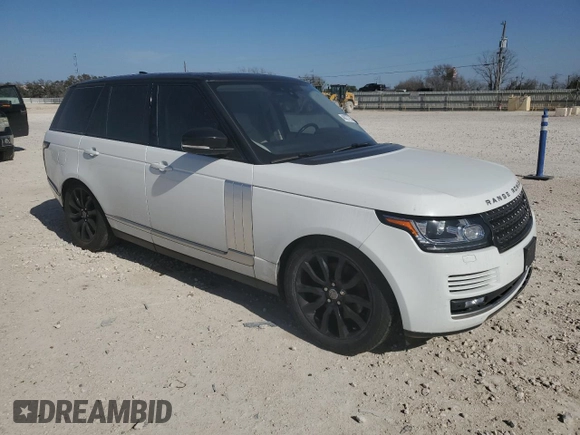 2017 Land Rover Range Rover with VIN SALGR2FV7HA356561, listed as a Copart auction lot 48227765 with 120,871 mi miles and Clean title. Bid and sale history available at DreamBid. Image 4.