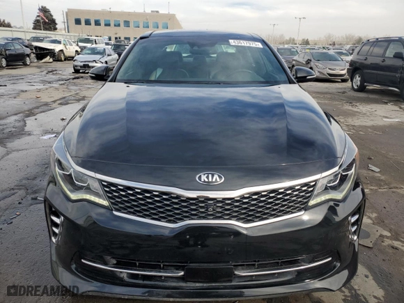 2017 Kia Optima SX Limited with VIN 5XXGV4L26HG160673, listed as a Copart auction lot 43617975 with 35,064 mi miles and Salvage Title. Bid and sale history available at carsss.com. Image 5.